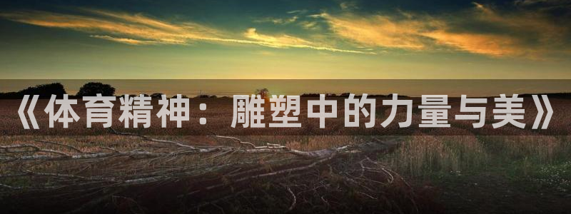 3377体育官网下载平台注册要钱吗：《体育精神：雕塑