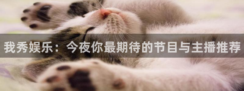 河豚体育app下载：我秀娱乐：今夜你最期待的节目与主播推荐